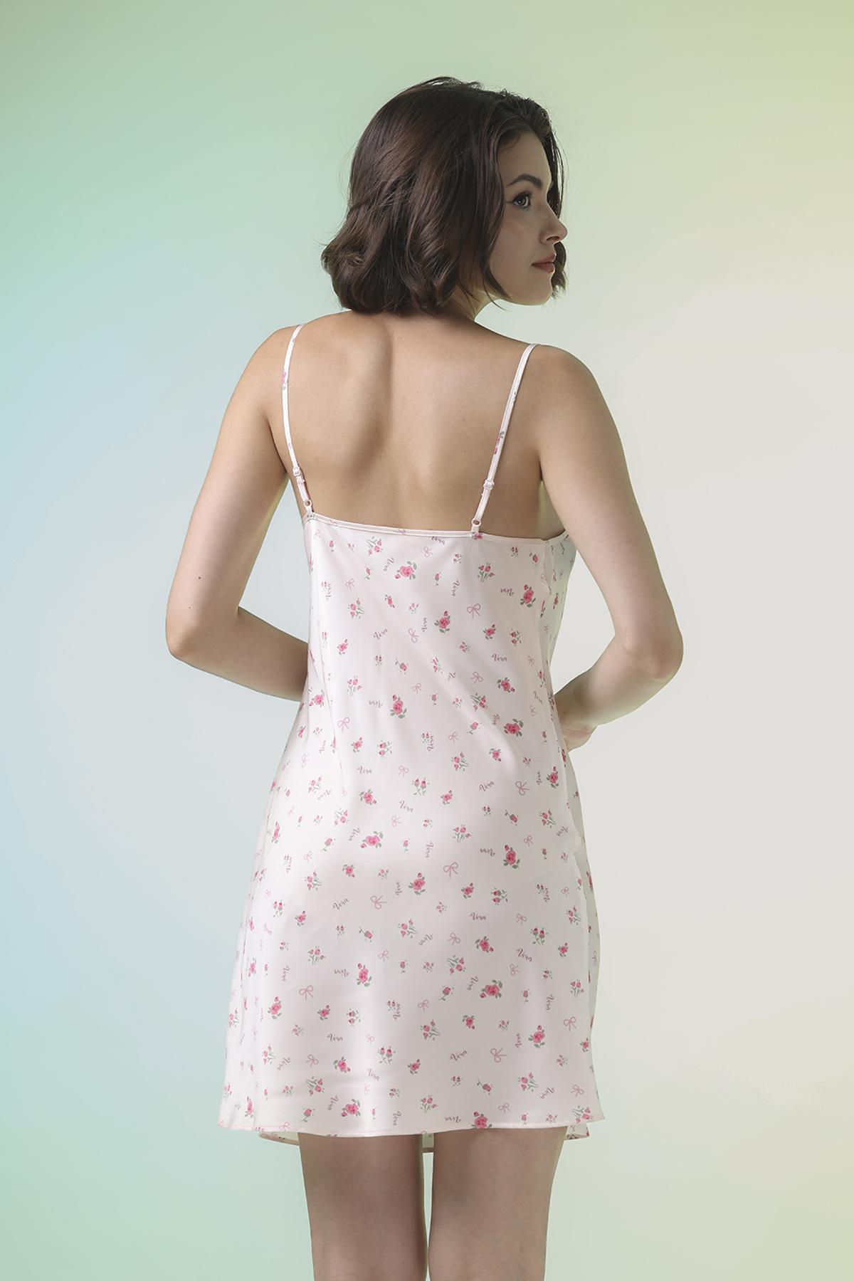 Đầm ngắn nữ Vera latin in hai dây - V0787