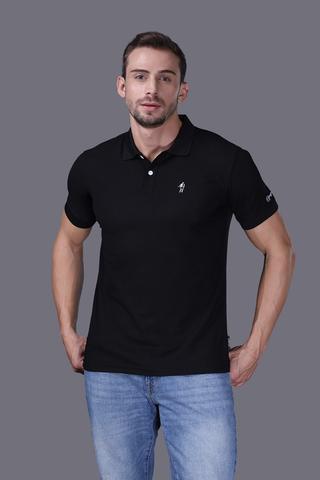 Áo Polo Nam Jockey poly cafe thêu logo Full Boy - J4027Đen