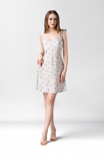 Đầm ngắn nữ Vera latin in hai dây - V0818