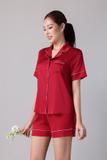 Bộ pijama ngắn nữ Vera latin trơn tay ngắn - V0773