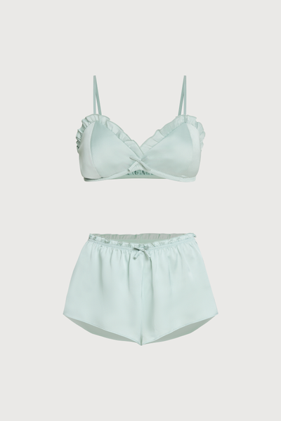 Bộ short Vera by Chipu satin trơn - C0041