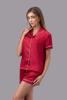 Bộ pijama ngắn nữ Vera satin trơn tay ngắn - V0760