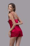 Bộ short nữ Vera satin trơn hai dây - V0759