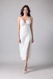 Đầm dài Vera by Chipu satin trơn phối ren - C0044