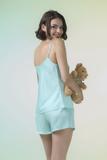 Bộ short nữ Vera latin trơn hai dây - V0790
