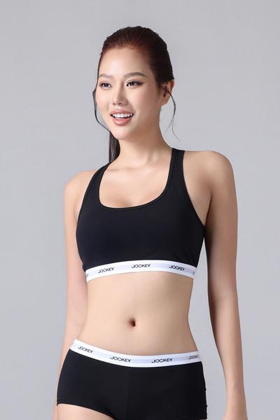 Áo Jockey Bra-top nữ Cotton viền chữ - J4007
