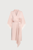 Áo khoác kimono Vera by Chipu satin trơn phối ren - C0045