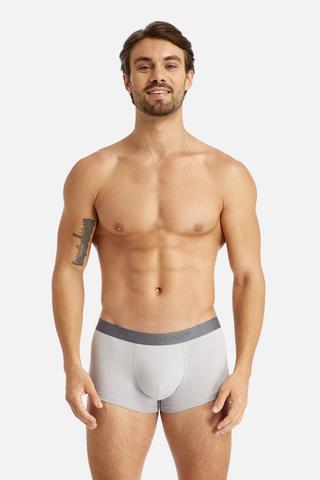 Quần lót Nam Jockey Cotton 4 chiều dáng trunk - J4014Xám nhạt