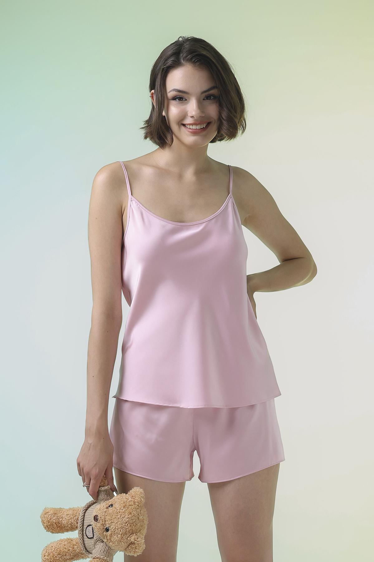 Bộ short nữ Vera latin trơn hai dây - V0790