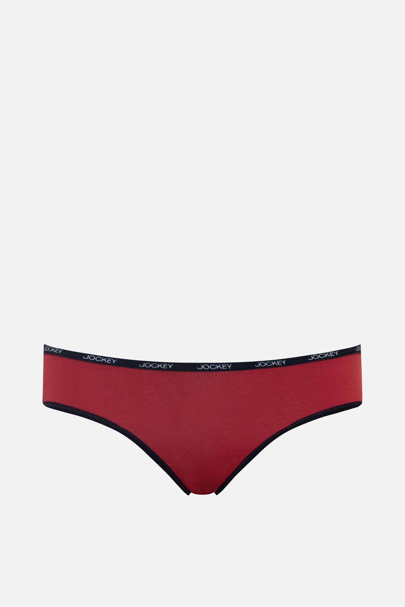 Quần Bikini Nữ Jockey trơn Cotton - J4009