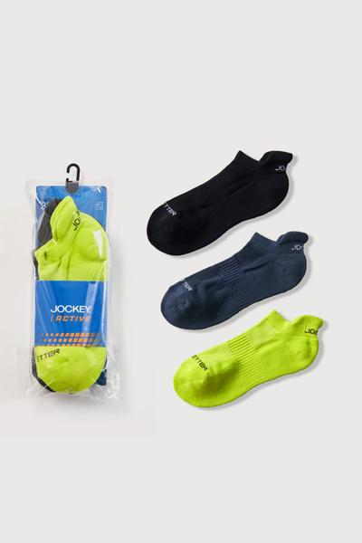 Pack 3 vớ thể thao Jockey cổ thấp Cotton - J4068
