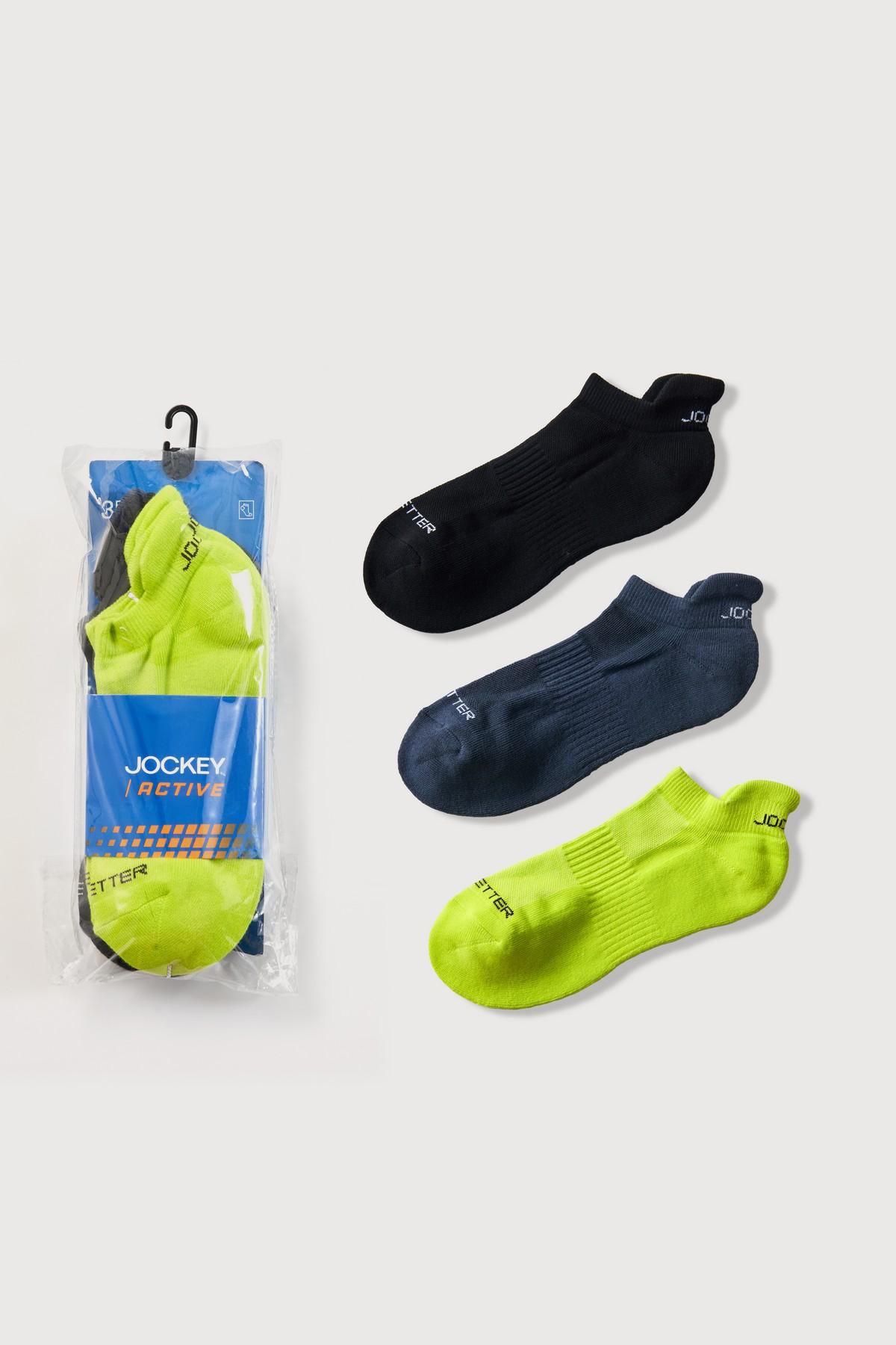 Pack 3 vớ thể thao Jockey cổ thấp Cotton - J4068