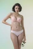 Quần lót bikini nữ Misaki Polyester phối ren M1031