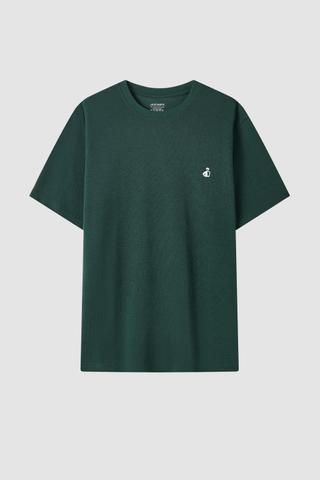 Áo T-shirt nam Jockey vải cá sấu - J1199Xanh rêu