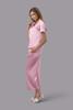 Bộ pijama dài nữ Vera satin trơn tay ngắn - V0762