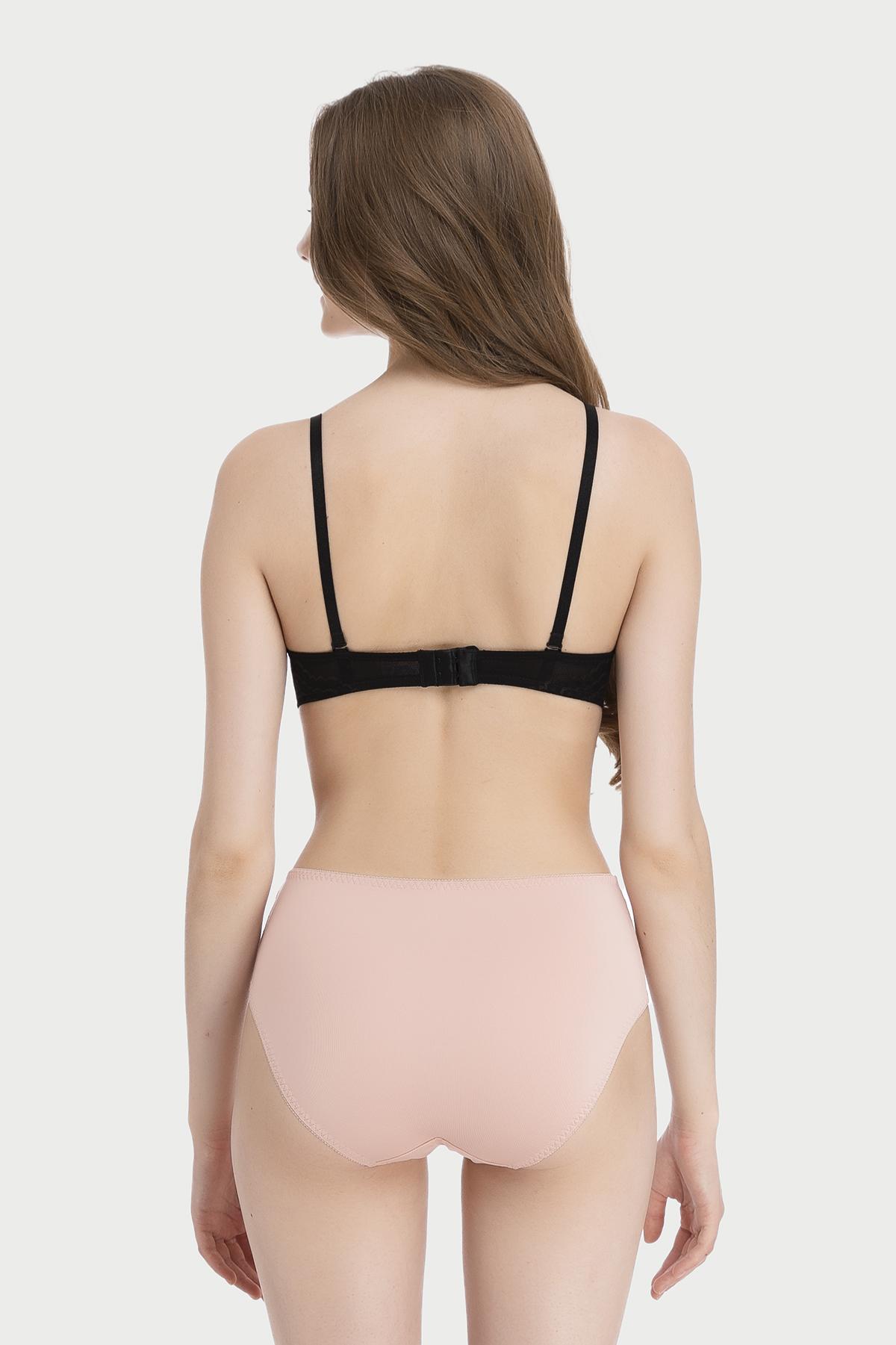 Quần lót lưng cao Misaki microfiber phối ren - M1083