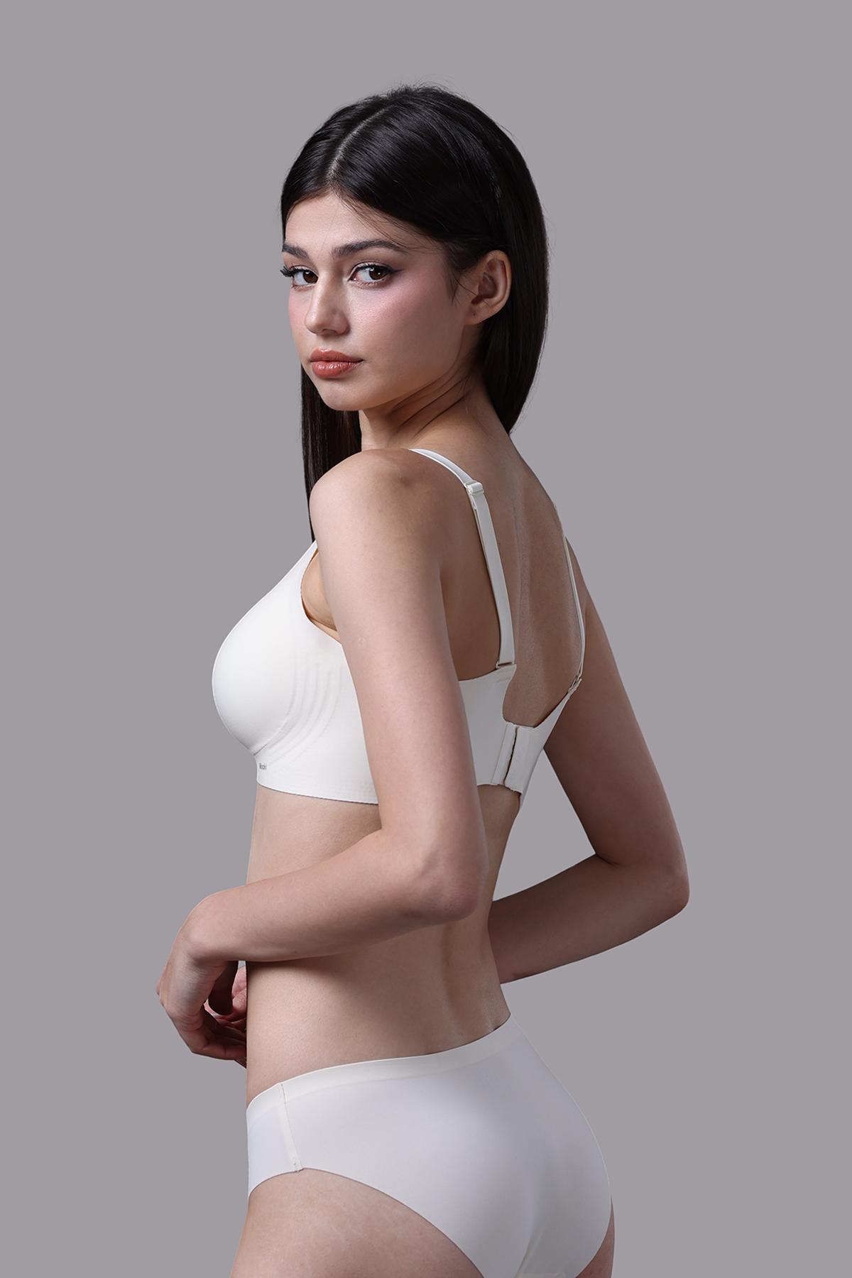 Áo ngực wireless nữ Misaki nylon trơn mút vừa - M1057