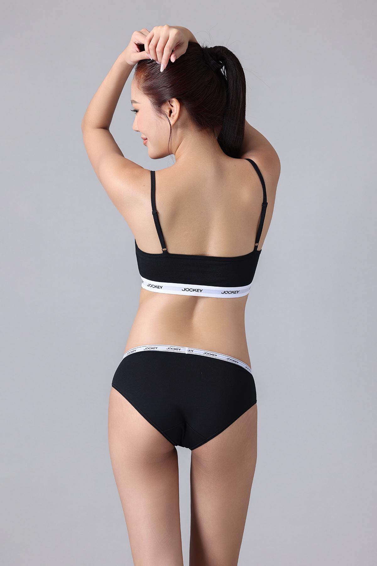 Quần Bikini Nữ Jockey trơn Cotton - J4009