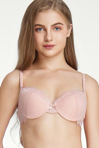 Áo ngực Misaki by VERA mút mỏng cúp ren - 1003Hồng