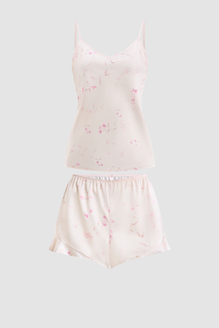 Bộ short nữ Vera latin in hai dây - V0820Da in hoa