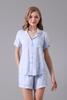 Bộ pijama ngắn nữ Vera rayon slub in tay ngắn - V0636