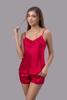 Bộ short nữ Vera satin trơn hai dây - V0759