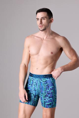 Quần lót nam Jockey polyamide in họa tiết dáng Boxer Trunk - J4065Xanh lá in