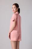 Bộ pijama ngắn nữ Vera latin trơn tay ngắn - V0773