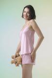 Bộ short nữ Vera latin trơn hai dây - V0790