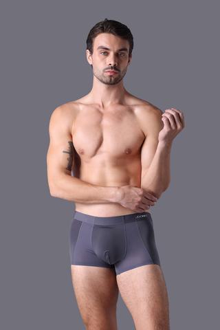 Quần lót Nam Jockey Trunk không đường may - J4048Xám đậm