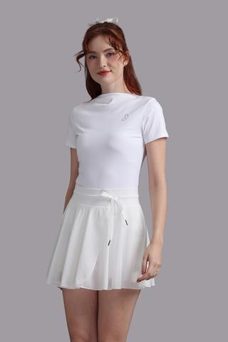 Váy ngắn Wow by NDLanNgoc poly spandex - N0032Trắng