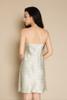 Đầm ngắn Vera satin Jacquard hai dây - V0780