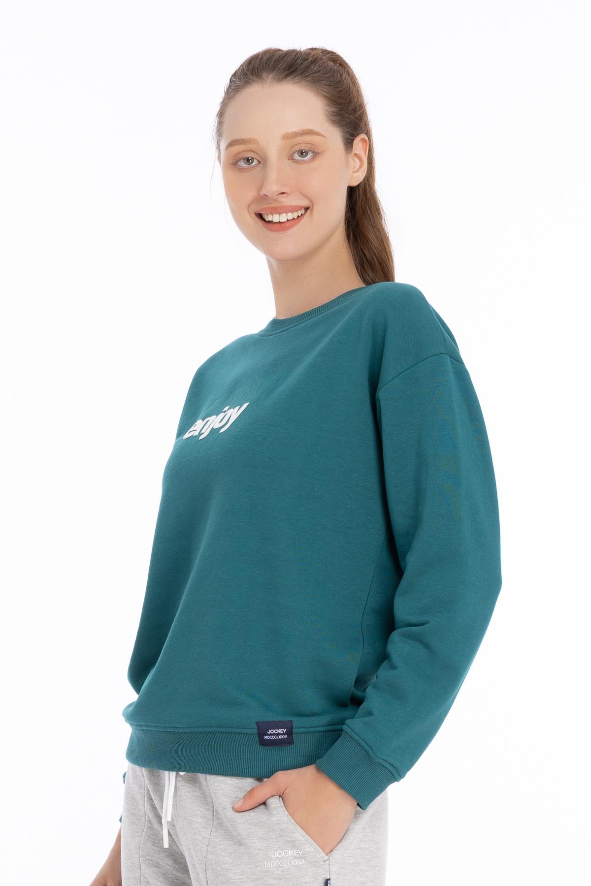 Áo nỉ cổ tròn nữ Jockey - 1185