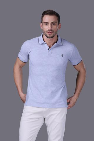 Áo Polo Nam Jockey cotton CVC thêu logo Full Boy - 1314Xám melange