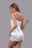 Bộ short nữ Vera satin trơn hai dây - V0759