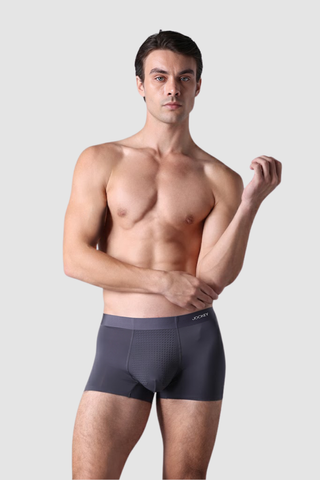 Quần lót Nam Jockey Trunk không đường may - J4049Xám đậm