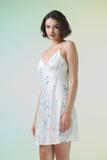 Đầm ngắn nữ Vera latin in phối ren - V0739