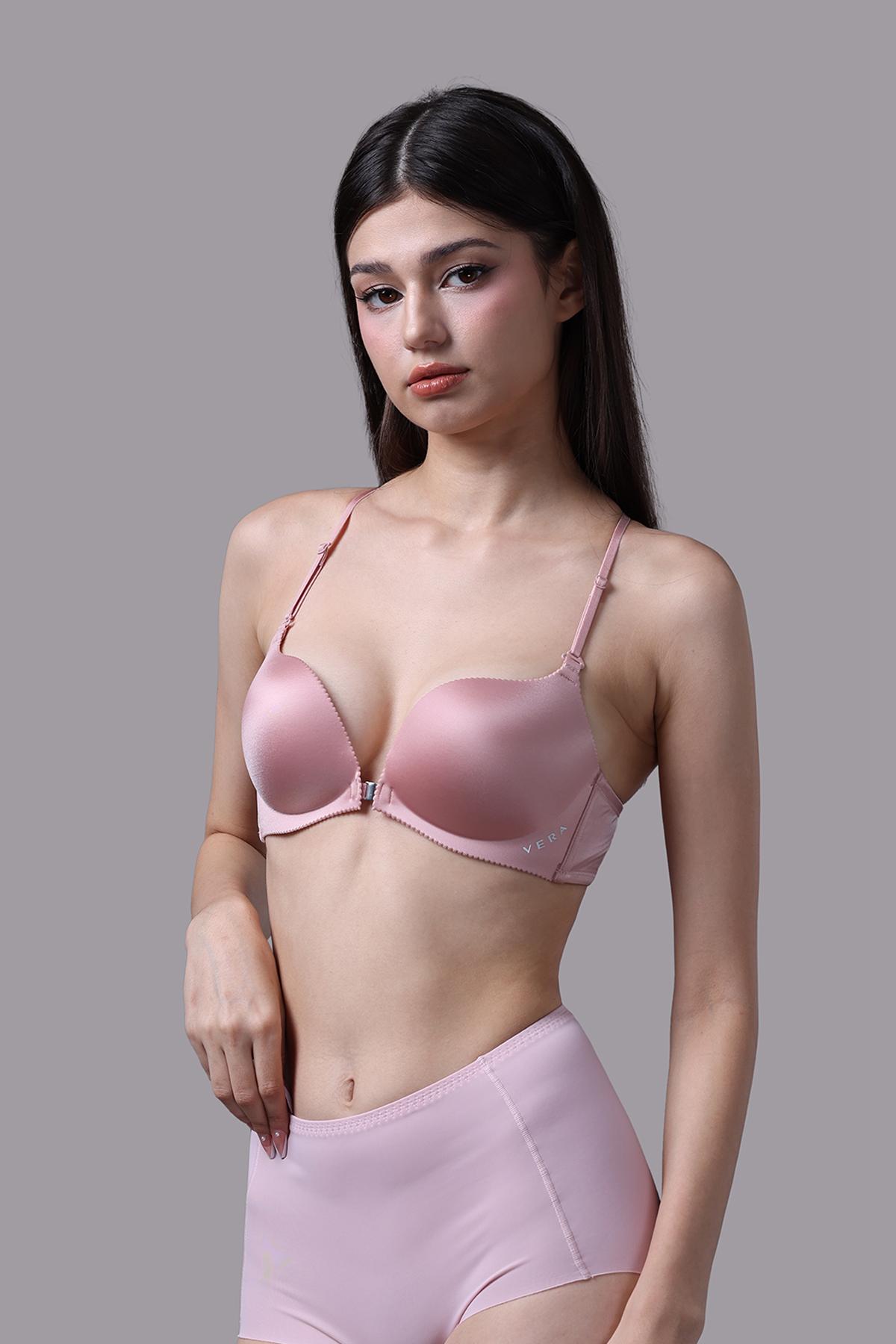 Áo ngực cài trước Vera nylon không gọng mút vừa - V0642