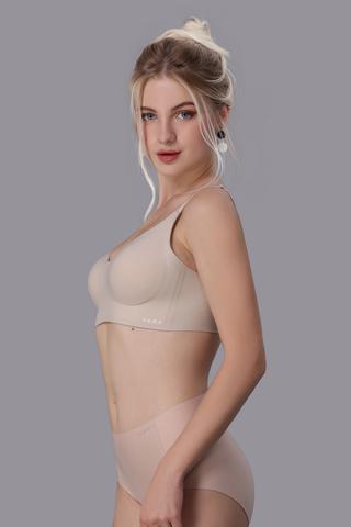 Áo ngực wireless nữ Vera nylon trơn mút mỏng - V0631Da