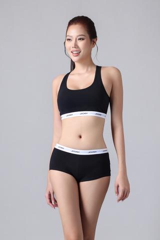 Quần Jockey Boyshort nữ Cotton - J4008Đen
