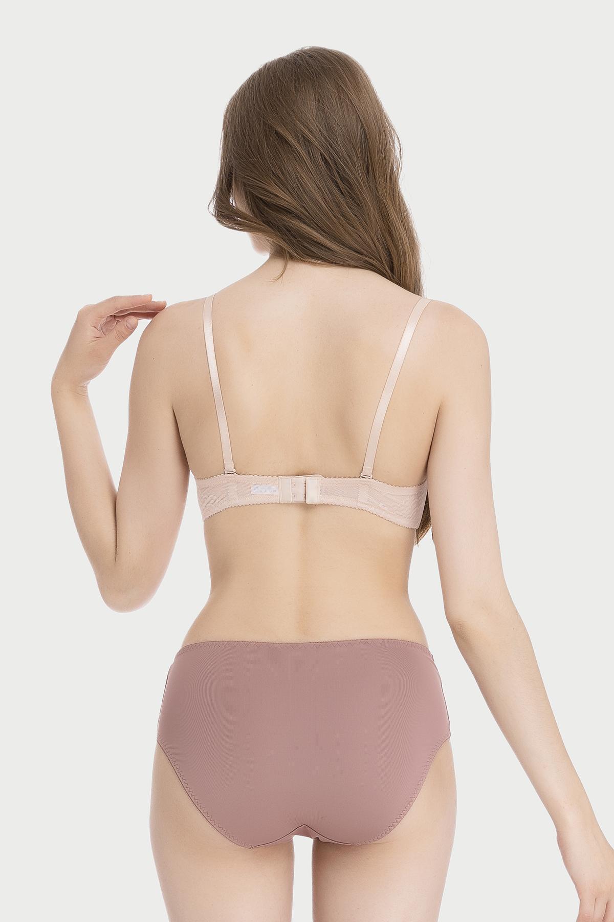 Quần lót lưng cao Misaki microfiber phối ren - M1081
