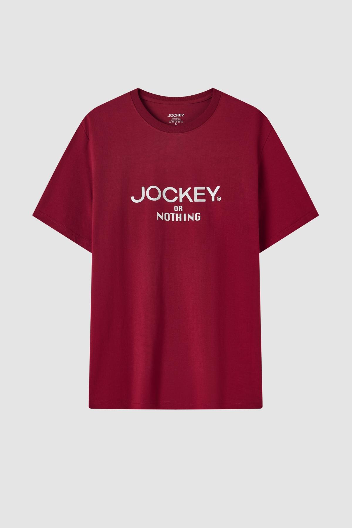 Áo T-shirt unisex Jockey cotton in logo - J4106