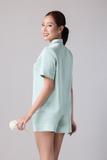 Bộ pijama ngắn nữ Vera latin trơn tay ngắn - V0773