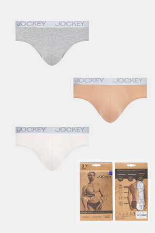 Quần lót nam Brief Jockey Cotton 4 chiều trơn - J4001Tổng hợp 1