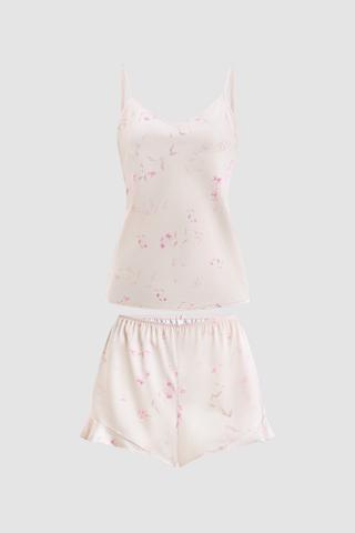 Bộ short nữ Vera latin in hai dây - V0820Da in hoa