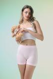 Quần lót boyshort nữ Misaki polyamide trơn - M1071