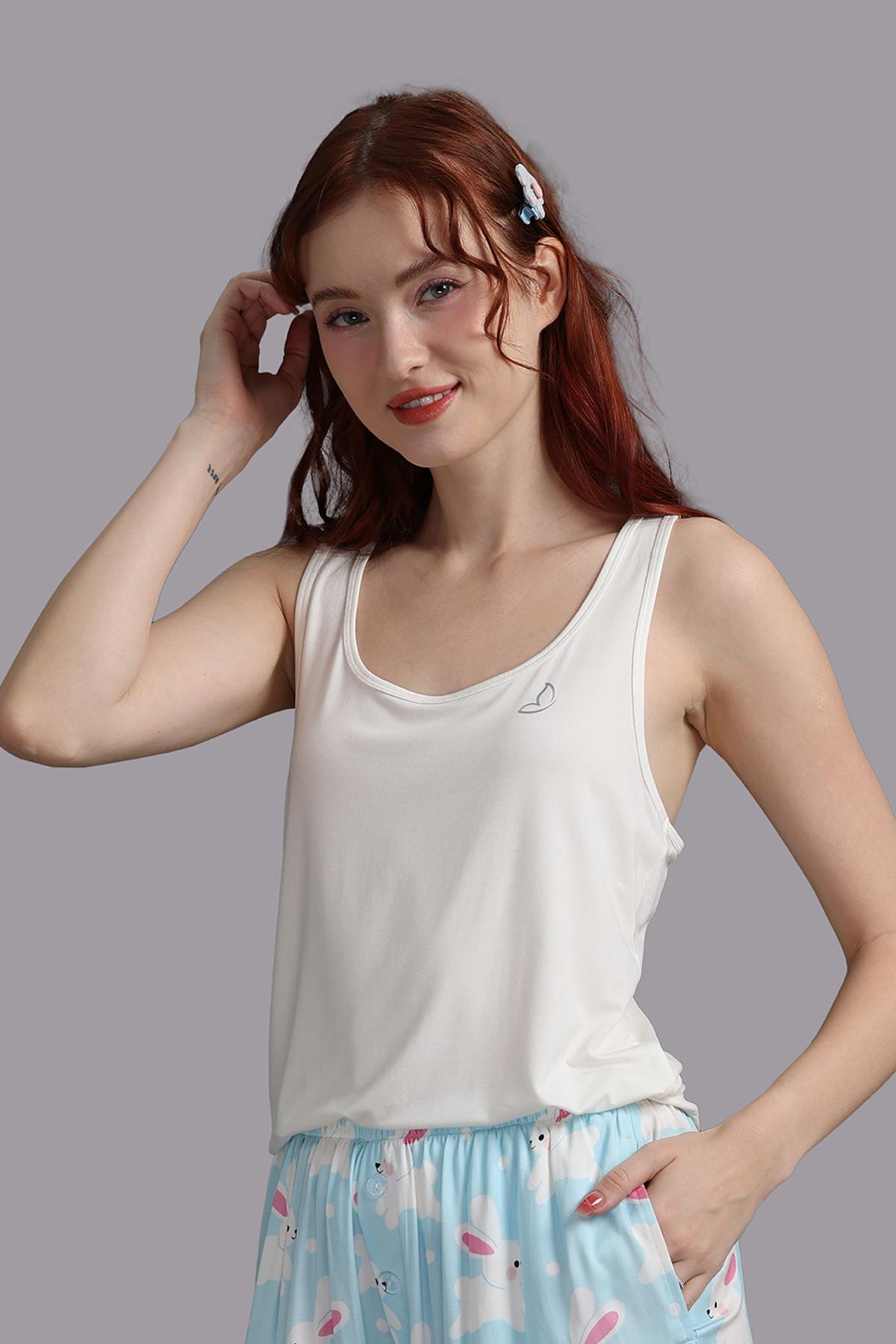 Áo tank top Wow by NDLanNgoc cotton bamboo - N0019