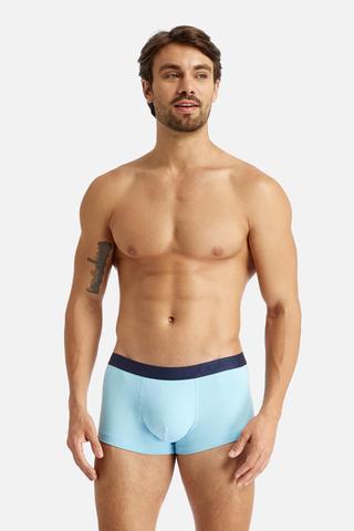 Quần lót Nam Jockey Cotton 4 chiều dáng trunk - J4014Xanh nhạt