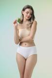 Quần lót lưng cao nữ Misaki polyamide trơn - M1080