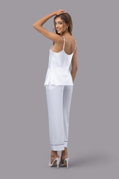 Bộ dài nữ Vera satin trơn hai dây - V0761
